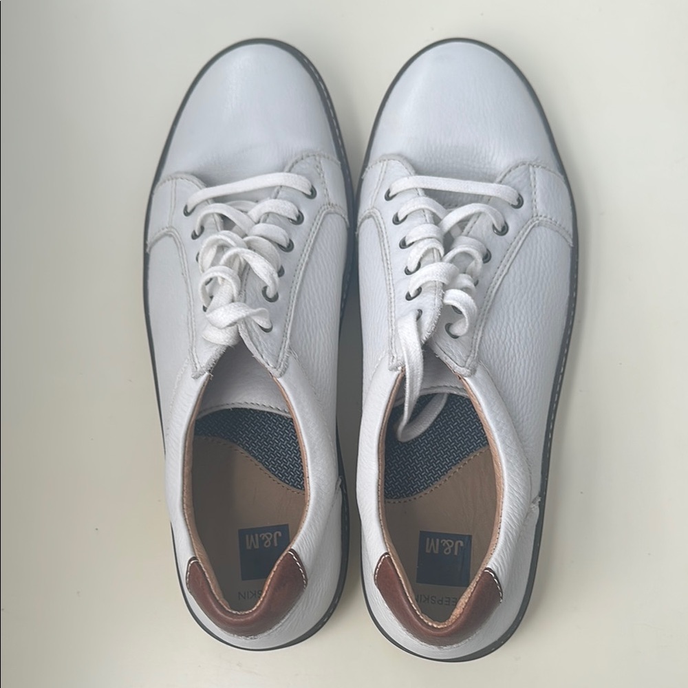 White Men's Shoes Sheepskin